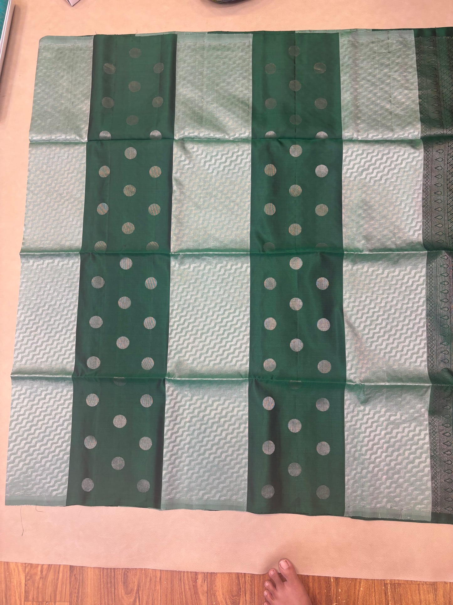 Kanavi green handloom softsilk saree - Pure silk saree-set7