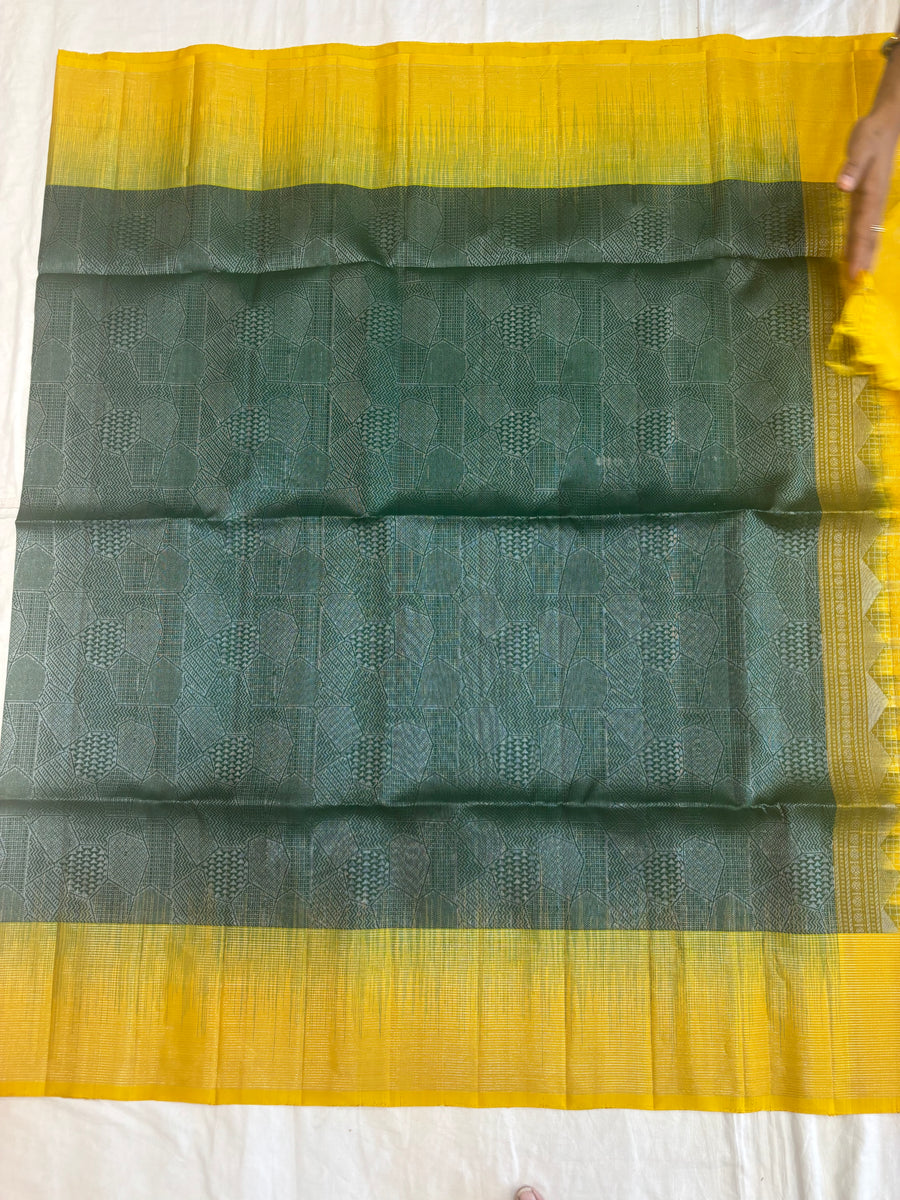 Kayalvizhi all self handloom softsilk saree - Pure silk saree