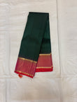 Thirumagal bottle green handloom softsilk saree - Pure silk saree-AK1109-AV101