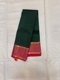 Thirumagal bottle green handloom softsilk saree - Pure silk saree-AK1109-AV101