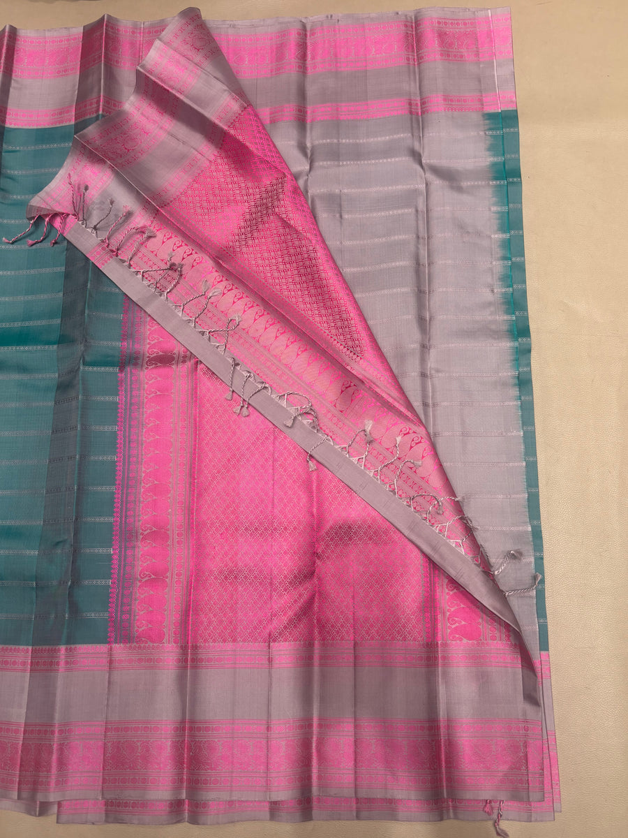 Charumati no zari handloom softsilk saree - Pure silk saree