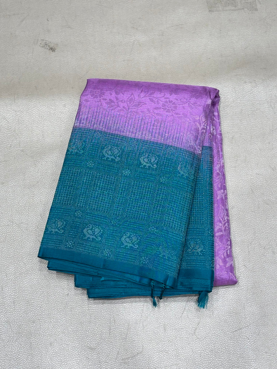 Oorja all self handloom softsilk saree - Pure silk saree