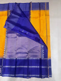 Kaatral yellow handloom softsilk saree - Pure silk saree-AK1118