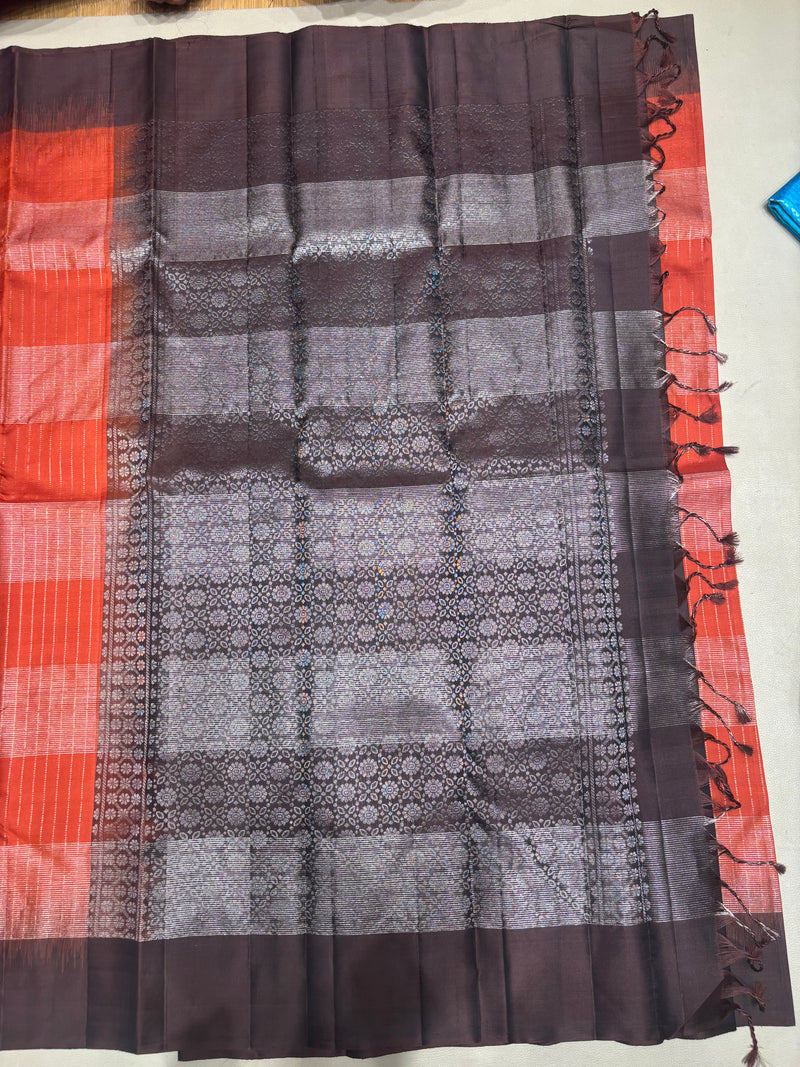 Samprathi handloom softsilk saree - Pure silk saree- BA101