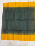 Aaradhya bottle green softsilk saree - Pure silk saree