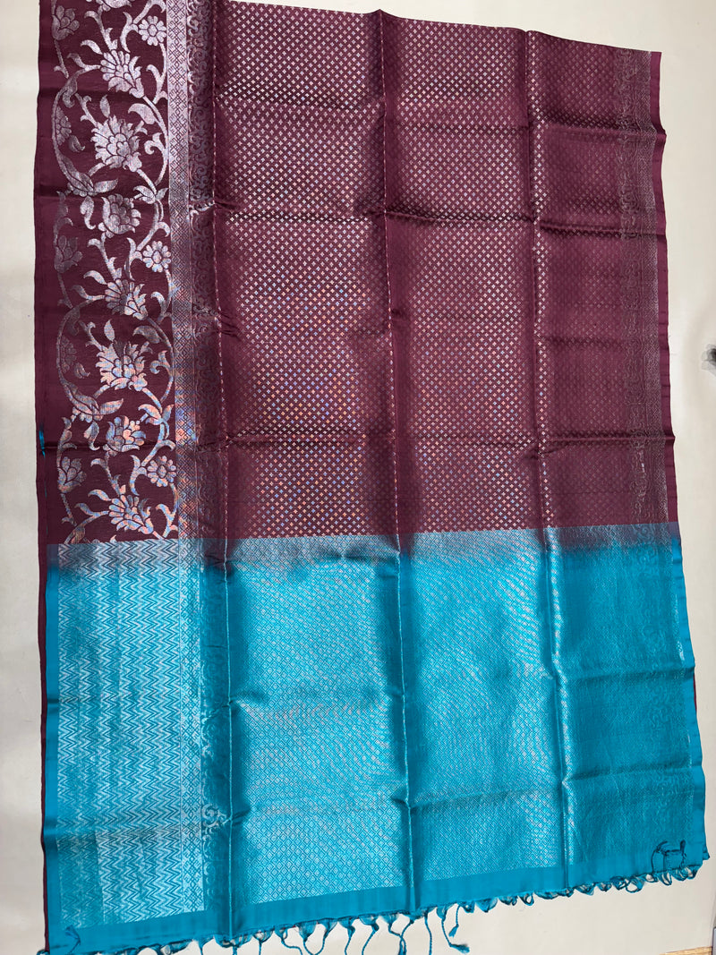 Karunya brocade bridal softsilk saree - Pure silk saree