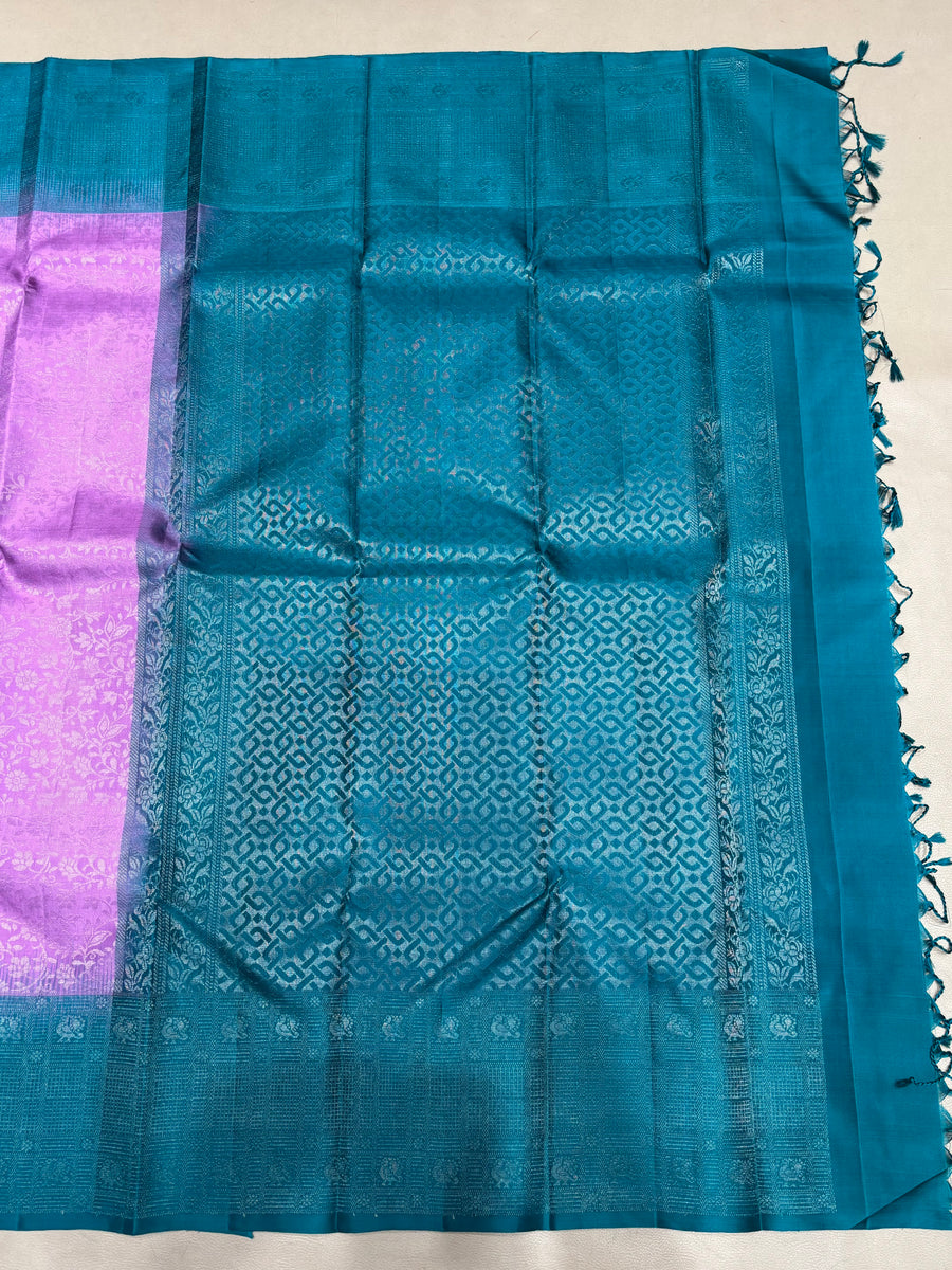 Oorja all self handloom softsilk saree - Pure silk saree