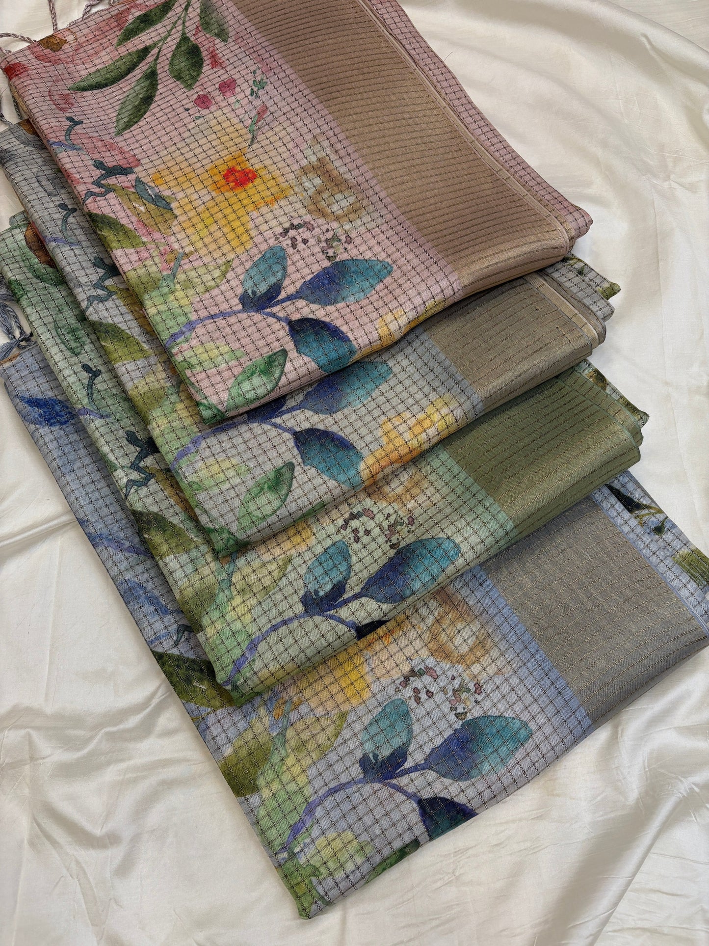 Semi Tussar sarees