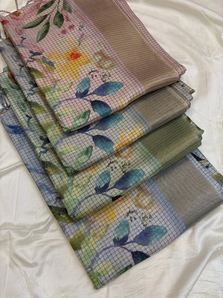Semi Tussar sarees