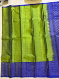 Tanvi parrot green handloom softsilk saree - Vaira oosi design - Pure silk saree