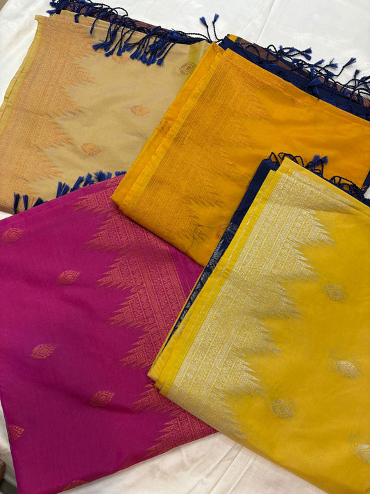 Temple Turning Border - Semi Silk