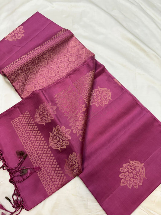 Monotone Soft Silk - Handloom softsilk saree