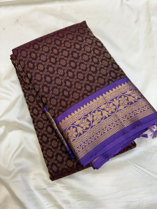 Brocade Soft silk - Handloom softsilk