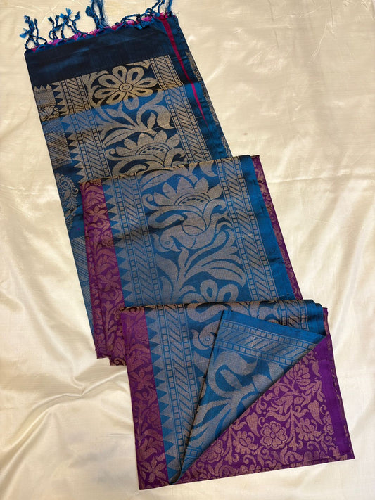 Peacock Allself - Handloom softsilk saree