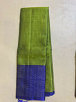 Tanvi parrot green handloom softsilk saree - Vaira oosi design - Pure silk saree