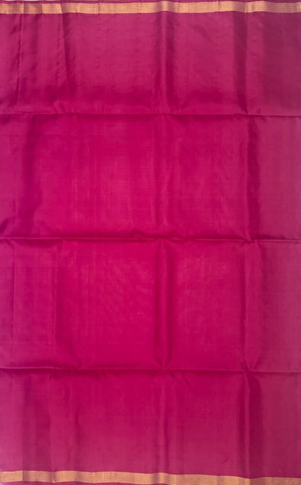 Melloli handloom softsilk saree - lavender color body & dusky pink pallu , blouse pure silk saree