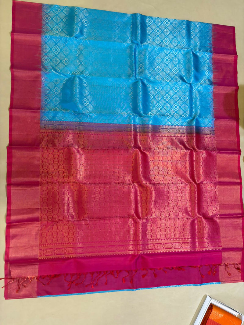 Reyna handloom softsilk saree - Pure silk saree set6